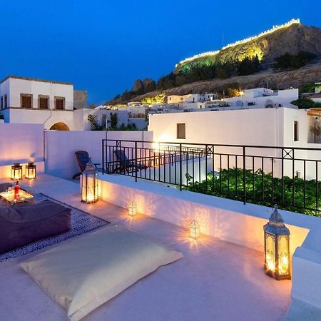 Lindos Villa Petra With Acropolis View Líndos Exterior foto